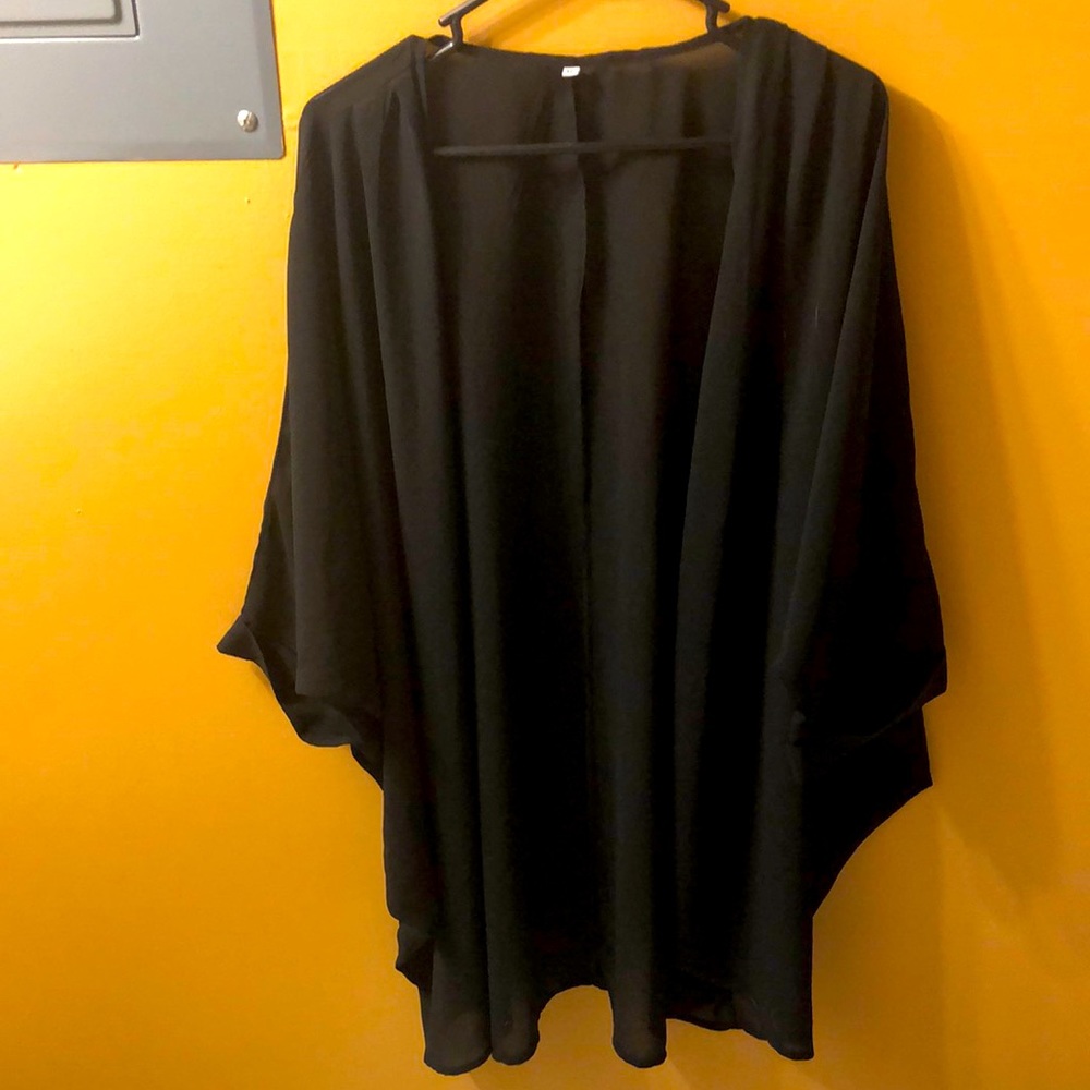 Black sheer coverup, XL, New York and company